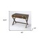 Homeroots 40" Dark Brown Solid Wood Writing Desk With Three Drawers 389444 - alternate 4