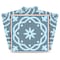 Homeroots 8" X 8" Baby Blue And Peach Mosaic Peel And Stick Removable Tiles 390812 - alternate 4