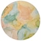 Homeroots 8' Round Blue Round Abstract Washable Non Skid Indoor Outdoor Area Rug 559483 - alternate 6