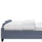 Homeroots Sky Blue Solid Wood Queen Tufted Upholstered Velvet Bed with Nailhead Trim 544918 - alternate 7
