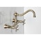 Kingston Brass Double-Handle Wall Mount Bathroom Faucet, Antique Brass KS3243AX - alternate 6