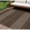 Homeroots 10' X 14' Chocolate Taupe And Copper Tribal Washable Indoor Outdoor Area Rug 582559 - alternate 1