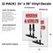 Signmission Shocks&Struts, Vinyl Decals Only 24 Inch x 36 Inch, Vinyl Decal, 2PK DSB-2436-2PACK-Shocks&Struts - alternate 2