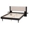 Baxton Studio Adriano Transitional Beige Fabric and Black Wood Queen Size Bed with Built-In Side Tables 248-13547-ZORO - alternate 5