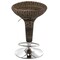 Elama 2 Piece Adjustable Backless Wicker Bar Stool in Brown with Chrome Base ELM-901-BROWN - alternate 6