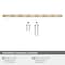 Amerock St. Vincent 10-1/16 inch 256mm Center-to-Center Golden Champagne Cabinet Pull BP55501BBZ - alternate 2