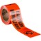 Brady Standard Barricade Tape Roll -  Polyethylene, CAUTION BIOHAZARD, Black on Orange, 200PK 91447 - alternate 1