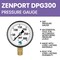 Zenport Dry Air Pressure Gauge, 300 PSI DPG300 - alternate 3
