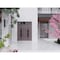 Vdomdoors Front Exterior Prehung Aluminum Double Doors Ronex1205 Bronze Oak Top Transom Mirrored Clear Glass RONEX1205DEXD-OAK-W72xH96+16-RH-I - alternate 3