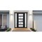 Vdomdoors Front Exterior Prehung FiberGlass Door Frosted Glass / Manux 8002 Matte Black / 2 Sidelight Exterio MANUX8002EXD-BLK-W16+30+16 x H80-RH - alternate 3