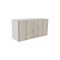Homeroots 39" Wood Brown Laminate Accent Cabinet With Multiple Shelves 477614 - alternate 1