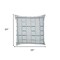 Homeroots 24" Light Blue Check Cotton Blend Throw Pillow  With Embroidery 549435 - alternate 5