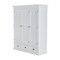 Homeroots 62" Off White Solid Wood Frame Standard Curio Cabinet With Six Shelves 523199 - alternate 7