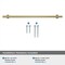 Amerock Radius 10-1/16 inch 256mm Center-to-Center Golden Champagne Cabinet Pull BP36869BBZ - alternate 4