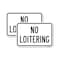 Signmission No Loitering, 12'' X 18'' 2 Signs, Heavy Gauge Aluminum, 2PK A-1218-2PACK-25068 - alternate 1