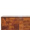 Homeroots 36in Chestnut Solid Wood Carved Geometric Accent Cabinet With Four Doors 654278 - alternate 5