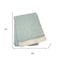 Homeroots 55" X 70" Sage Cotton Blend Woven Plush Throw Blanket with Fringe 632924 - alternate 3