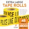 Xpose Safety Police Line Do Not Enter Tape Roll, 3 Inch Wide x 1000 Feet, Yellow w/Black Letters, 48 Rolls, 48PK PPLT-48-X - alternate 6