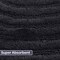 Lavish Home Bathroom Rugs 2 Woven Cotton Bath Mat Set for Boho Decor Round Rugs for Shower, Tub, Toilet, Vanity HT-BATH4-BLK - alternate 7