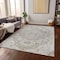 Homeroots 3' X 5' Ivory Beige And Gray Oriental Washable Indoor Outdoor Area Rug 596632 - alternate 5