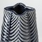 Homeroots 16" Navy Blue And White Abstract Ceramic Table Vase 397519 - alternate 2