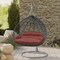 Leisuremod Teardrop Hanging Swing Chair with Stainless Steel Stand, 440 lb Capacity, Weatherproof RSCGR-57DOR - alternate 7