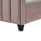 Homeroots Pink Solid Wood Queen Tufted Upholstered Velvet Bed with Nailhead Trim 544924 - alternate 4