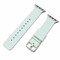 Elegani Replacement Rubber Watch Replacement Band Compatible with Apple Watch 38mm, Lake Blue, Silver Buckle OMGSWT-LKBL-38 - alternate 1