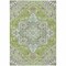 Homeroots 5' X 8' Green Ivory And Brown Oriental Washable Indoor Outdoor Area Rug 600151 - alternate 5