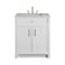 James Martin Vanities Bellshire 30" Single Vanity, Bright White w/ 3 CM Eternal Jasmine Pearl Silestone Top 660-V30-BW-3EJP - alternate 1