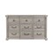 Homeroots 64" Natural Wood Six Drawer Dresser 633712 - alternate 1