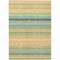 Homeroots 10' X 14' Yellow Denim Blue And Sky Blue Striped Washable Indoor Outdoor Area Rug 614862 - alternate 7
