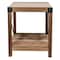 Amerihome Square 18 in W, 18 in L, 22 in H, Acacia Wood, Brown 27077088083 - alternate 4