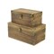 Homeroots Set of Two Natural Wood And Metal Box With Lid, 2PK 489343 - alternate 3