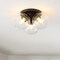 Jonathan Y Iris 11.5" 3-Light Farmhouse Rustic Iron/Glass LED Semi Flush Mount, Oil Rubbed Bronze/Clear JYL7568A - alternate 6