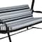 Sunjoy Luxury Bronze 4-Seater Steel Patio Swing and Bed with Elastic Metal Mesh Seat, Convertible Design,  A215012901 - alternate 7