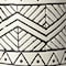 Homeroots 17" Cream and Charcoal Geometric Cylinder Ceramic Vase 397501 - alternate 3