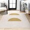 Jonathan Y Luola Minimalist Geometric Non-Slip Machine-Washable Cream/Moss 3 ft. x 5 ft. Area Rug WSH112A-3 - alternate 1