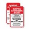Signmission Dumping Is Forbidden By Law Bilingual, Heavy-Gauge Aluminum, 18" x 24", A-1824-25231 A-1824-25231 - alternate 1
