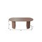 Homeroots 79" Brown Solid Wood Double Pedestal Base Oval Dining Table 720467 - alternate 2