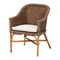 Bali & Pari Luis Bohemian Natural Seagrass and Rattan Arm Chair 250-13658-ZORO - alternate 1