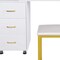 Homeroots 32" White Wood Lighted Five Drawer Dresser 714253 - alternate 4