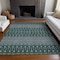 Homeroots 3' X 5' Green Blue And Purple Tribal Washable Indoor Outdoor Area Rug 582560 - alternate 5