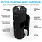 Wipex Stainless Steel Black Floor Dispenser with Trash Can, Fits 99% of Refill Rolls, Matte Brushed Metal WX72192BFD - alternate 2
