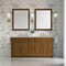 James Martin Vanities Bellshire 72" Double Vanity, Honey Oak w/ 3 CM Victorian Silver Silestone Top 660-V72-HNO-3VSL - alternate 7