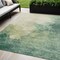 Homeroots 5' X 8' Green And Ivory Abstract Washable Indoor Outdoor Area Rug 604792 - alternate 1