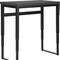 Homeroots Adjustable Gray and Black Wood and Metal Sled Computer Desk 490015 - alternate 7