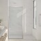 Anzzi Welle 74x34in Framed Fixed Shower Screen Door, Brushed Nickel with 5/16in 8mm Tempered Clear Glass SD-AZ22-01BN - alternate 1