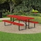 Leisure Craft Rectangle Portable Picnic Table, Red, 8 ft L T8XPP-RED - alternate 6