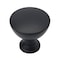 Amerock Grail 1-1/4 inch (32mm) Diameter Matte Black Cabinet Knob, 10PK 10VMP37330MB - alternate 1